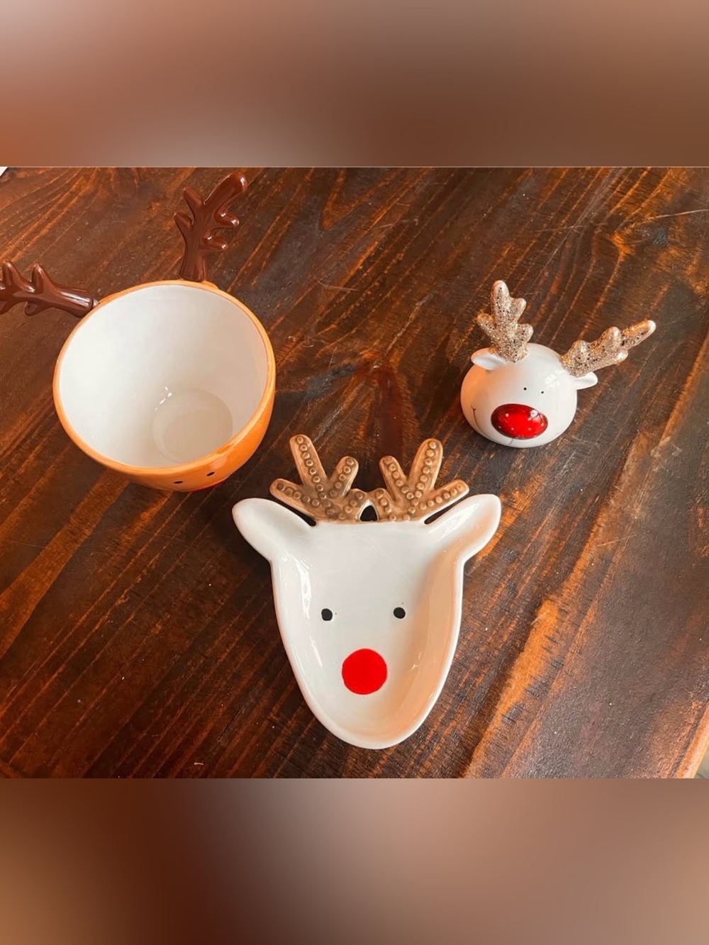 Holiday Reindeer Decor Set